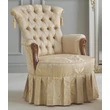 Dolly armchair with decorative skirt