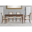 Opera angular dining table with tanganika wooden top