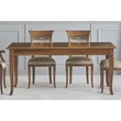 Erica angular dining table with inlayed top