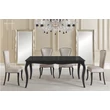 Veronica angular dining table with tanganika wooden top, +50 cm extendable