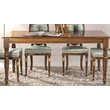 Cameo angular dining table with tanganika wooden top