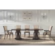 Sally oval dining table with tanganika wooden top