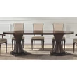 Sally oval dining table with tanganika wooden top