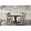 Cristel round dining table with tanganika wooden top