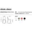 Chloé stackable chair