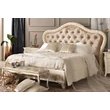 Alba Upholstered double bedstead with Swarovski crystals