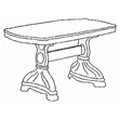 Amalfi Day Dining table 145x85 cm - beige