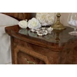 Amalfi Night table with 2 drawers - walnut