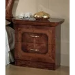 Amalfi Night table with 2 drawers - walnut