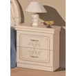 Florence Night table with 2 drawers - beige