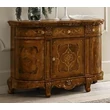 Versailles day 3-doors buffet chest of drawers - walnut