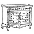 Versailles Day Chest of drawers - walnut