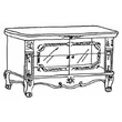 Versailles day MINI TV commode - walnut