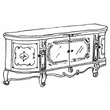 Versailles day MAXI TV commode - beige