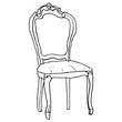 Versailles day Chair with faux leather - beige