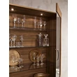 Emozioni Day 2-doors display cabinet with wooden backing