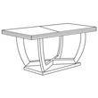 Emozioni Day Dining table 200x104 cm (+50 cm extendable)