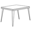 Emozioni Day Square-shaped dining table 104x104 cm