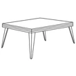 Emozioni Day Square-shaped Coffee table