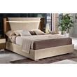 Emozioni Double bedstead with upholstered headboard and sides