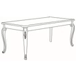 Sovrana Day Dining table 200x100 cm - beige