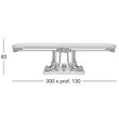 Apollonia Dining table 300x130 cm