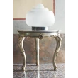 Dedalo Round lamp table with marble top