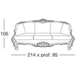 Adone Triple couch