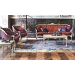 Ares Square-shaped lamp table with crystal top