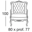 Bergère Armchair, Baroque style “bergère”, “capitonné”