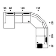 Alice Corner seating unit