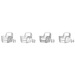 Bacio Armchair 88 cm
