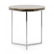 Trio round lamp table with marble top