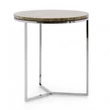 Trio round lamp table with marble top