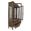 Butterfly 2-doors display cabinet with 2 drawers