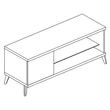 ST Treviso Day TV commode (1-door)