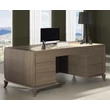 Celebrity Desk with faux leather surface