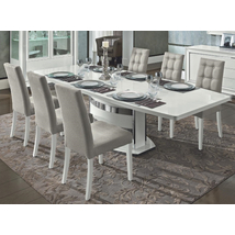 Platinum/Roma Day étkezőasztal 160x103 cm (+45 cm hosszabbítható) - fehér