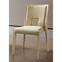 Ambra Day szék, bézs színű műbőrrel - nyírfa