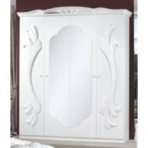 H2 Gina/Vanity 4-ajtós gardróbszekrény, 2 tükrös ajtóval