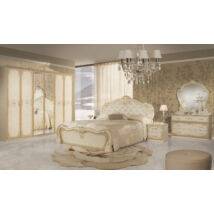 Tolouse klasszikus olasz stílusú hálószoba garnitúra, bézs színben
