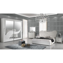 Giselle klasszikus olasz stílusú hálószoba garnitúra, fehér színben