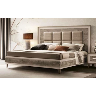 AC Ambra Single bedstead with upholstered headboard