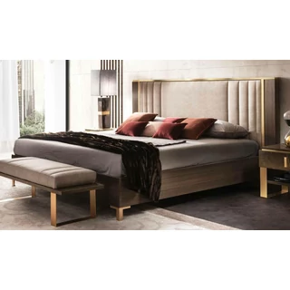 AC Essenza Double bedstead with upholstered headboard