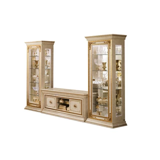 AC Leonardo Day TV set without crown (TV commode + 2x 1-door display cabinet)