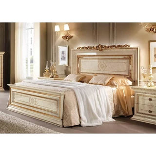 AC Leonardo Double bedstead with crown