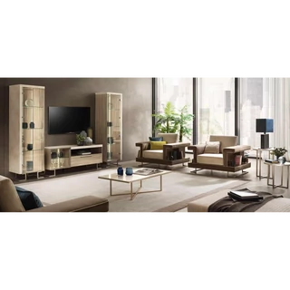 Beige-Marble Living Room / Seating Set with TV Cabinet Set – AC Luce Day Light