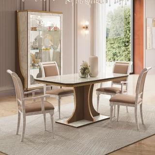 Dió-márvány étkezőasztal, 160x90 cm – AC Romantica Day