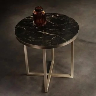 Marble Patterned Lamp Table, Low – AC Luce Day Dark