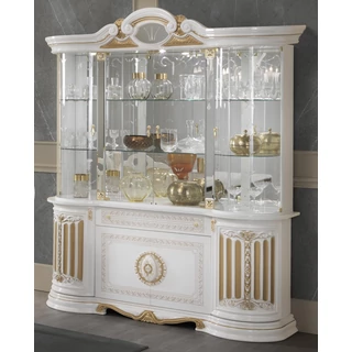 BC Betty Day 4-glass doors sideboard - white-gold